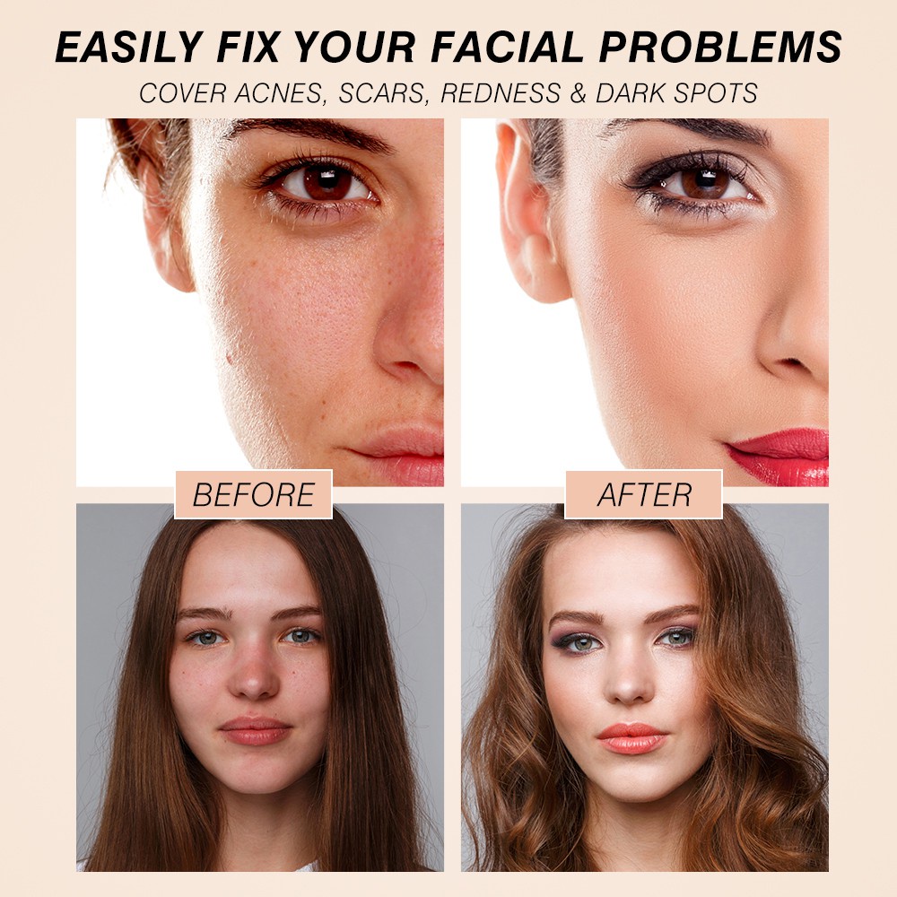 (Hàng Mới Về) Kem Nền Bb Air Cushion Hailicare Dưỡng Ẩm Làm Sáng Da Tự Nhiên Kèm Mút Trang Điểm Hình Nấm | BigBuy360 - bigbuy360.vn