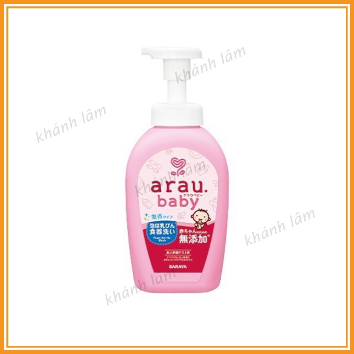 Nước Rửa Bình Sữa Arau Baby Chai 500ml (giá 1 chai)
