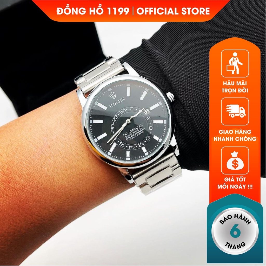 Đồng hồ nam dây thép cao cấp sang trọng lịch lãm bền bỉ bảo hành 6 tháng 3199 - 1199 Watches | BigBuy360 - bigbuy360.vn