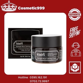 Kem dưỡng Klairs Midnight Blue Calming Cream, kem dưỡng dành cho da dầu mụn Cosmetic999