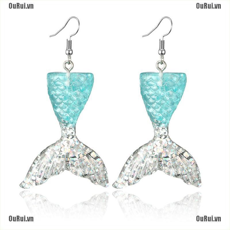 Bông Tai Hình Đuôi Nàng Tiên Cá Thời Trang Dành Cho Nữ