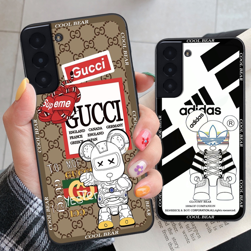 Ốp Samsung S21 / S21 FE / S21 Plus / S21+ in hình decor cute, kaws, bear ốp lưng cao cấp chất lượng Soncase