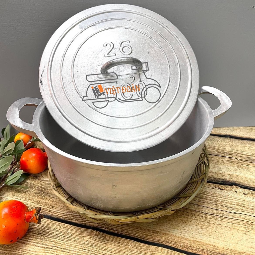 Bộ 3 NỒI GANG ĐÚC Nguyên khối NẮP THẲNG kèm RẾ- SIÊU ĐẸP - Nồi dày nấu cơm siêu ngon, tạo cơm cháy giòn rụm