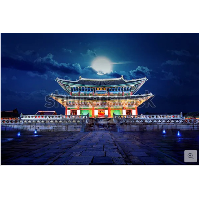 Tranh dán tường đường phố Hàn Quốc 3D Miễn Phí chèn tên riêng Quán, chèn chữ và logo theo yêu cầu