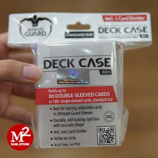 Hộp đựng thẻ bài cho Yugioh / Pokemon TCG - Ultimate Guard Deck Case (80+) màu trong suốt