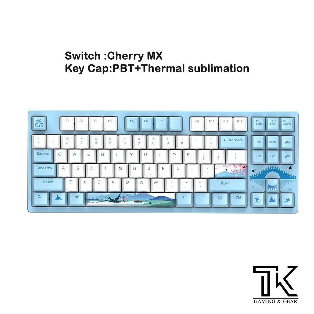 Bàn phím cơ Gaming DARE-U A87 SWALLOW_Cherry switch