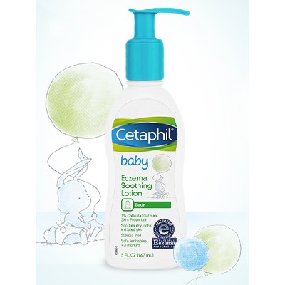 Kem dưỡng cho da nhạy cảm Cetaphil Baby Eczema Lotion 147ml