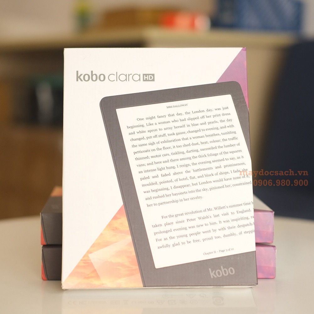 Máy đọc sách Kobo Clara HD - hỗ trợ công nghệ ComfortLight PRO ánh sáng dịu - maydocsach.vn
