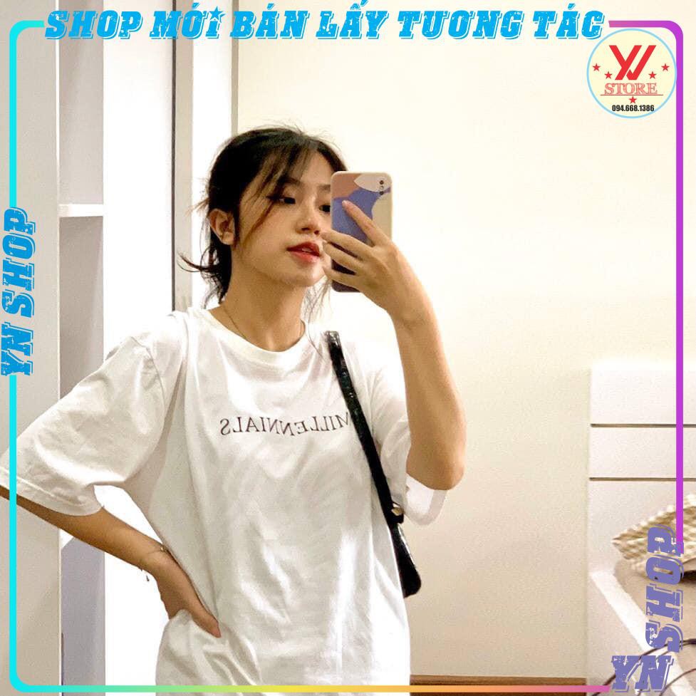 XẢ KHO SỐC- Áo Thun Unisex  Dáng Rộng 100% Chất Cotton Hai Chiều Cao Cấp Giữ Form Thoáng Mát - FULL TAG