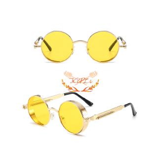 Kính Mát Tròn Phân Cực Phong Cách Steampunk Thời Trang