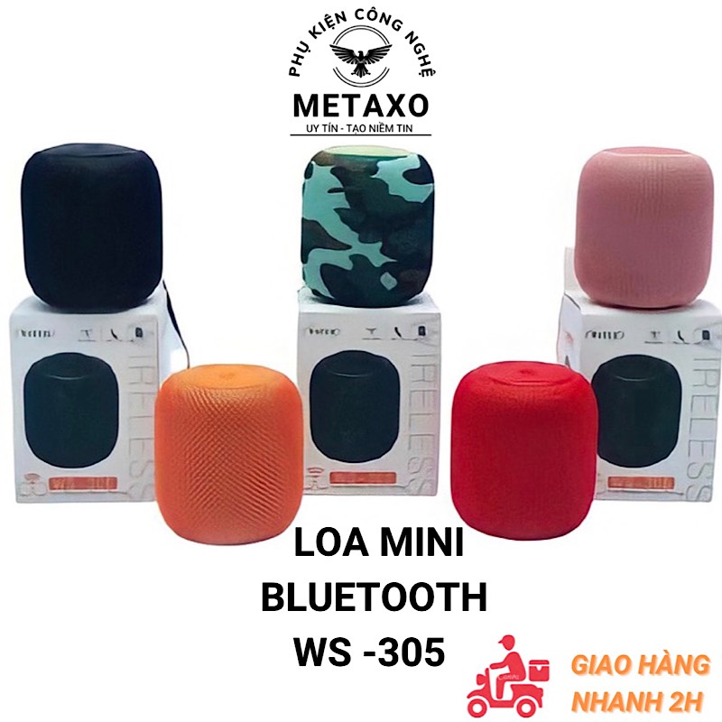 Loa Bluetooth Wster 305 - Nhiều Màu, Thẻ Nhớ - Bảo Hành 6 Tháng
