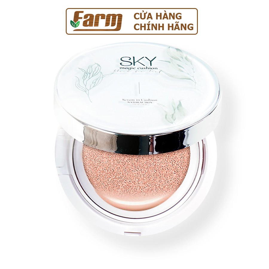 Phấn Hơi Sương Sky Phiên Bản Serum Trà Đen 15g