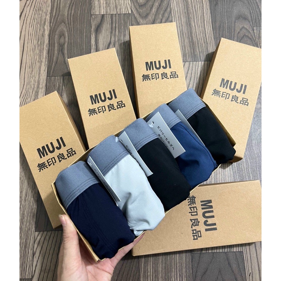 Hộp 4 quần sịp nam cạp cao co giãn bốn chiều đủ size xuất Nhật