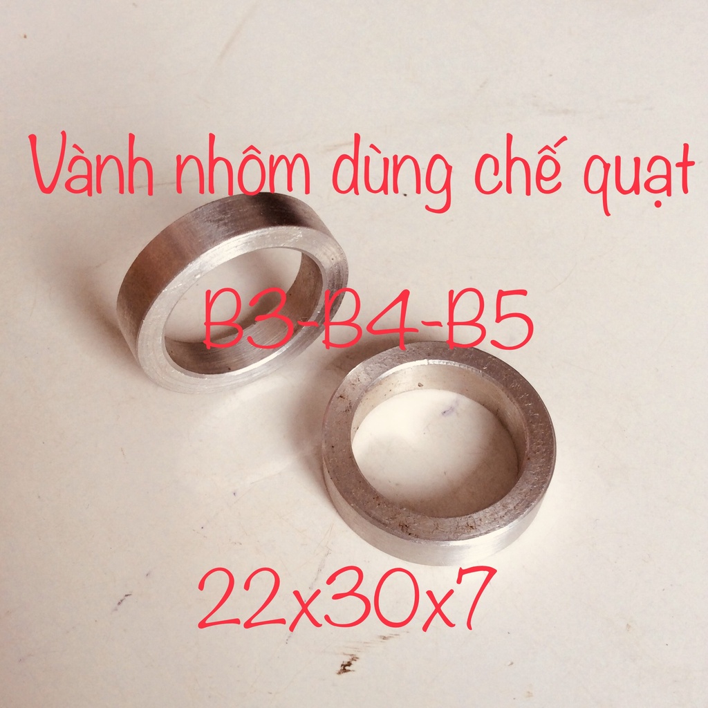 vòng nhôm 1 cái chêm bạc đạn 608 chế quạt - phụ tùng quạt lót vòng bi 608