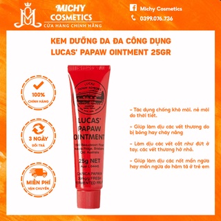 Kem dưỡng da đa công dụng chiết xuất từ đu đủ Lucas' Papaw Ointment 25gr