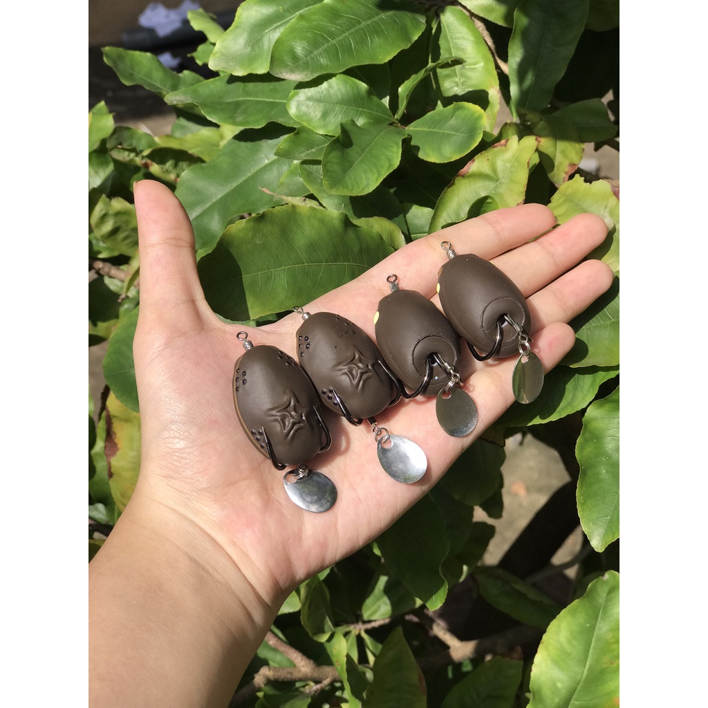 [Chất Lượng] Nhái Hơi Câu Lure Frog Toon V1, Mồi Câu Cá Thái Lan Cao Cấp