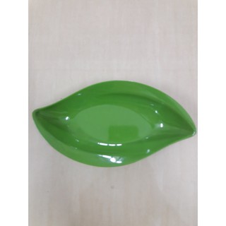 Dĩa chiếc lá melamine đủ 4 màu dày dặn (01) (Ảnh thật) size 17.8cm