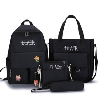 Balo Combo 4 Món, Set Balo 4 Món - Combo Balo Black