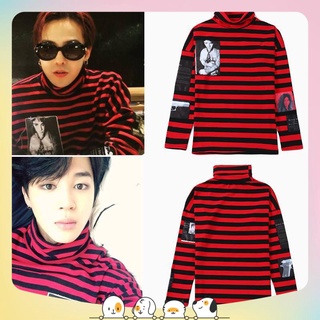 Áo thun Jimin Suga G-Dragon cổ cao