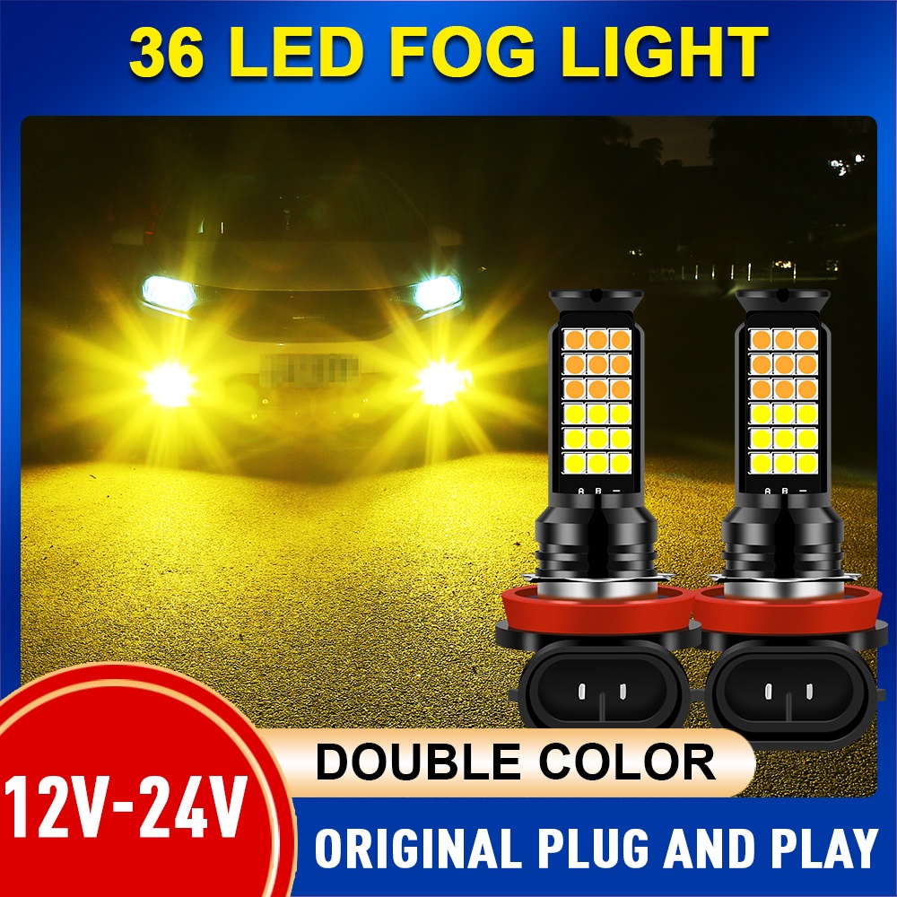 1 Đèn LED 36 Bóng H4 H16 P13W đèn sương mù H8 H7 H3 9005 9006 bóng đèn sương mù cho xe ô tô H11