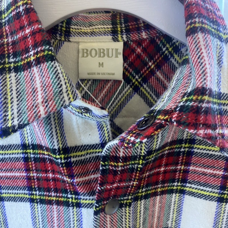 ÁO SƠ MI BOBUI FLANNEL MULTICOLOR