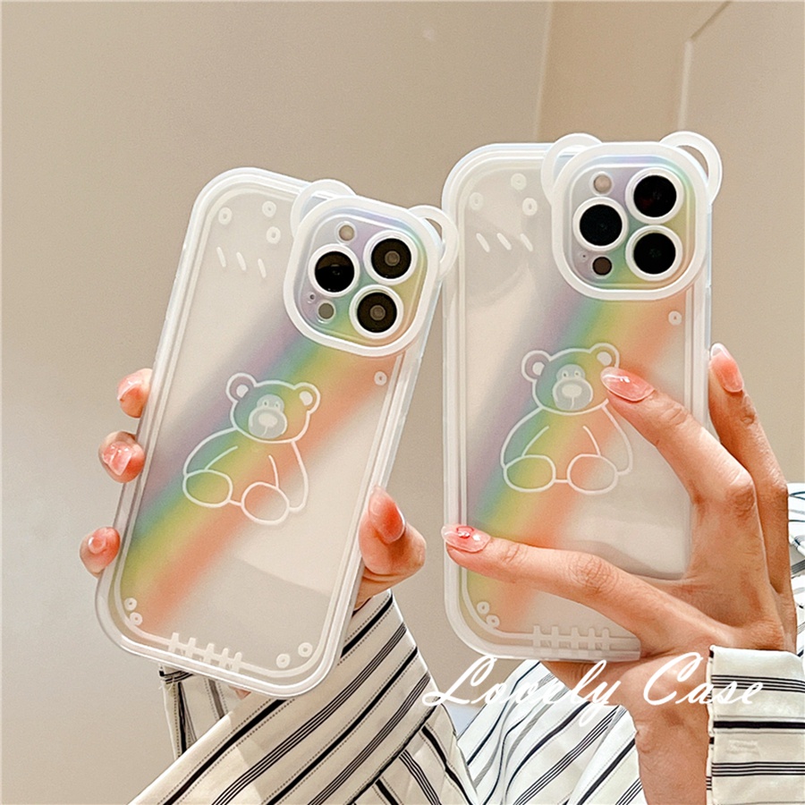 Ốp Điện Thoại Hình Gấu Bảo Vệ Cho IPhone 13 12 11 Pro Max SE2020 X XR Xs Max 7 8 6 6s Plus
