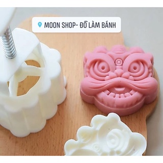 Khuôn trung thu lò xo mẫu kỳ lân 75g,150g