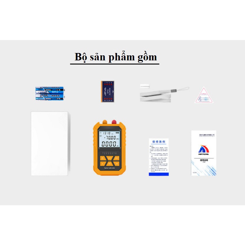 Máy đo công suất quang SGM 4in1 pin sạc soi lazer 15km - test LAN