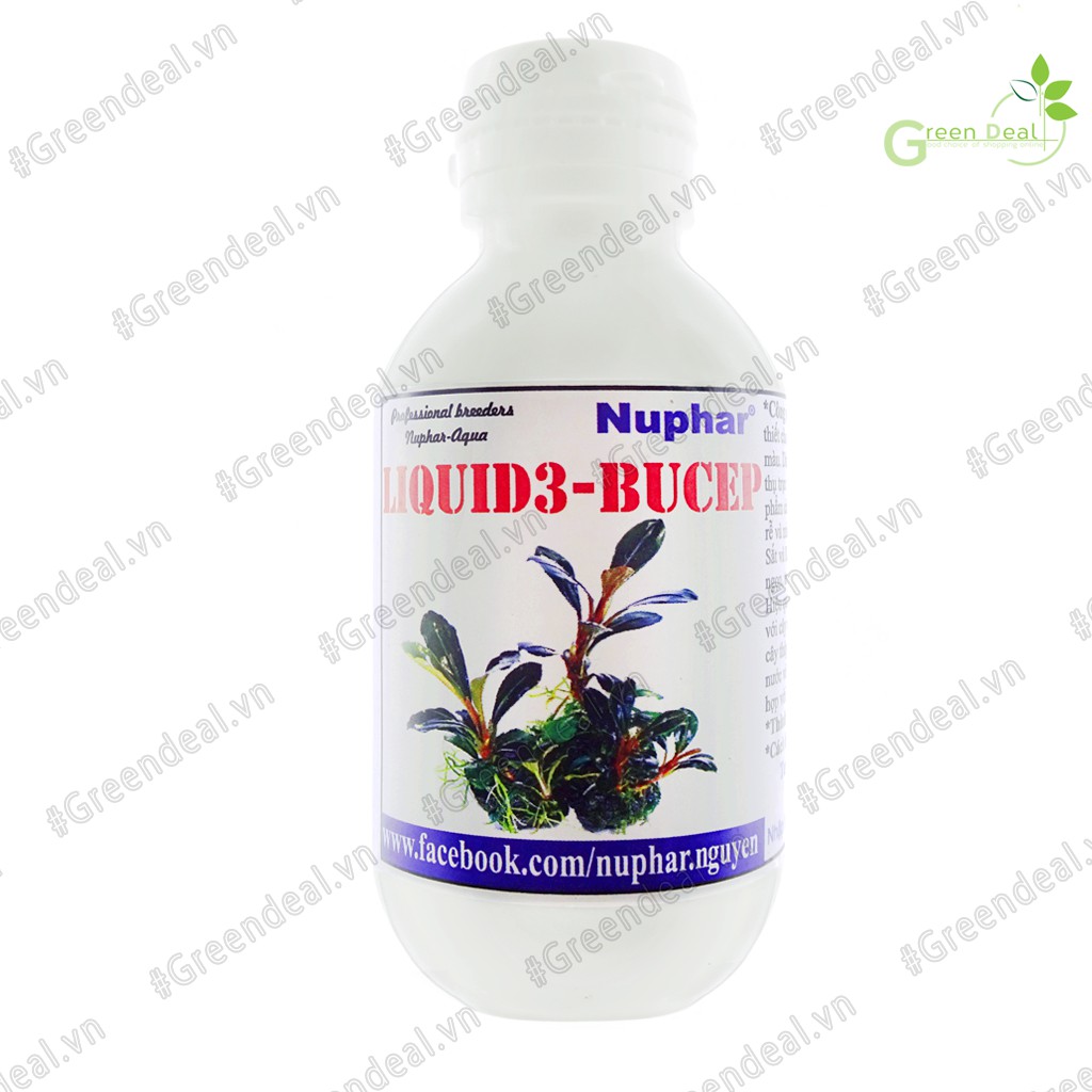 NUPHAR - Liquid 3 Bucep (Chai 120 ml) | Phân nước thủy sinh cho cây Bucep