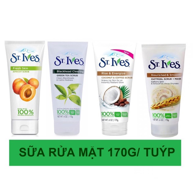 Tuýp Sữa Rửa Mặt Tẩy Tế Bào Chết ST. Lves