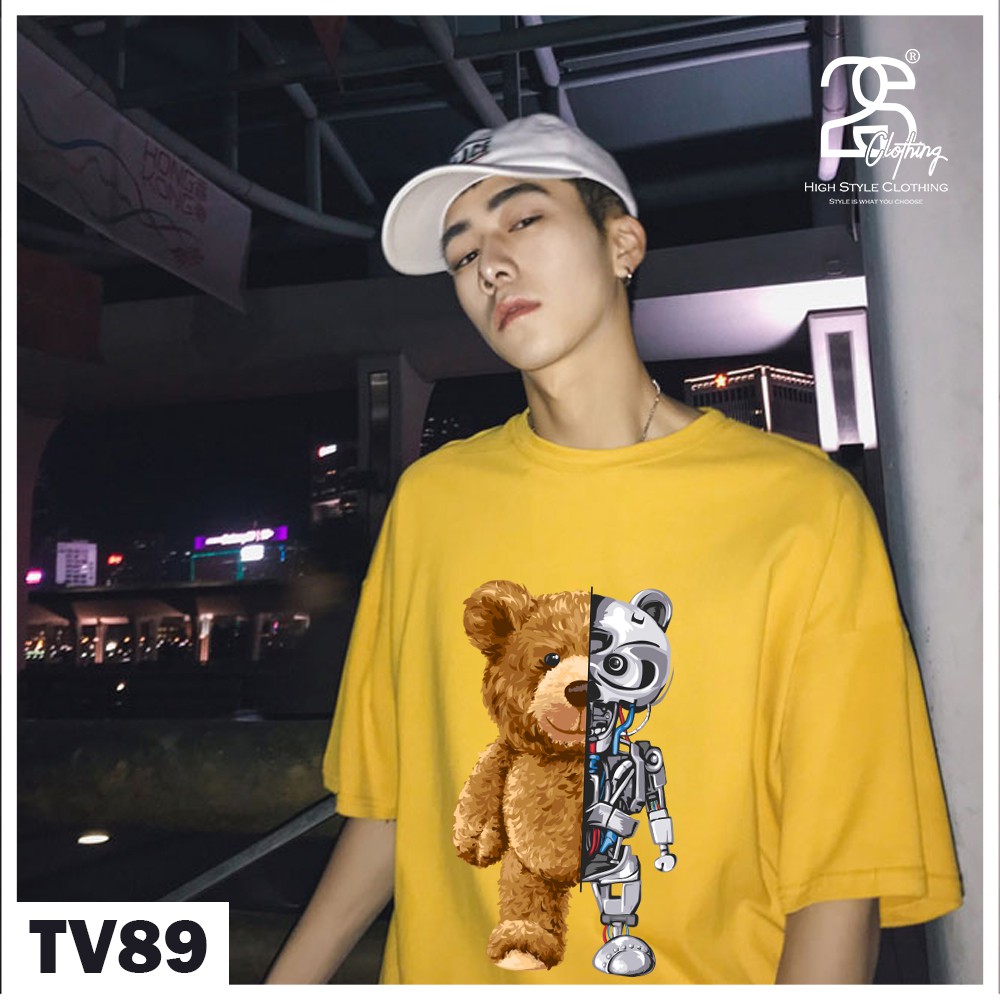 Áo Phông Nam Đẹp Tay Lỡ 2S Clothing Áo Thun Nam Tay Ngắn Ulzzang Cá Tính Style Streetwear In Hình Giấu TV89