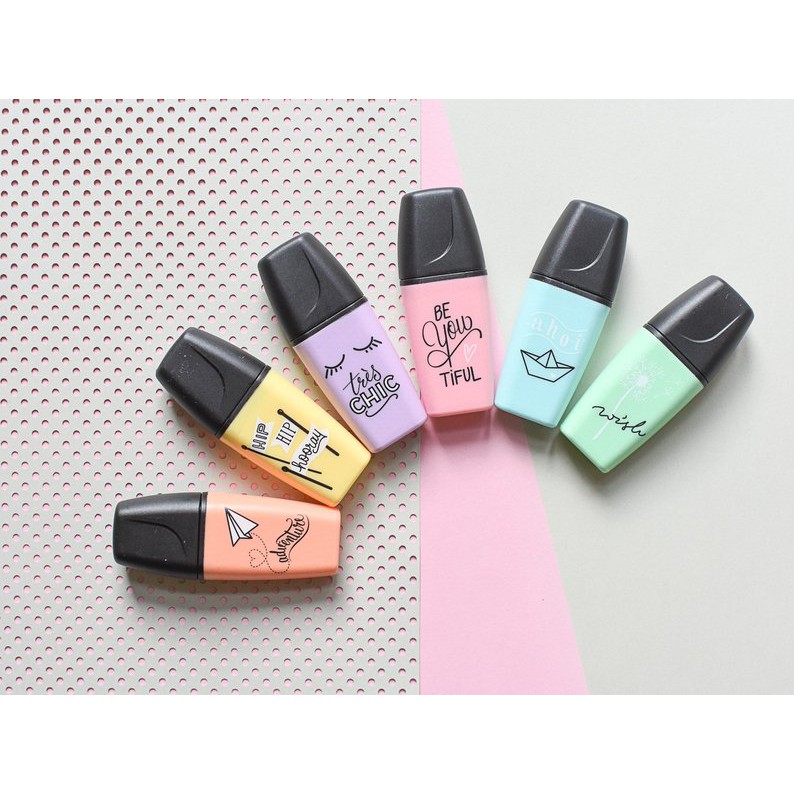 [Bán lẻ] Bút đánh dấu highlight Stabilo Boss Mini pastel, bộ 6 màu