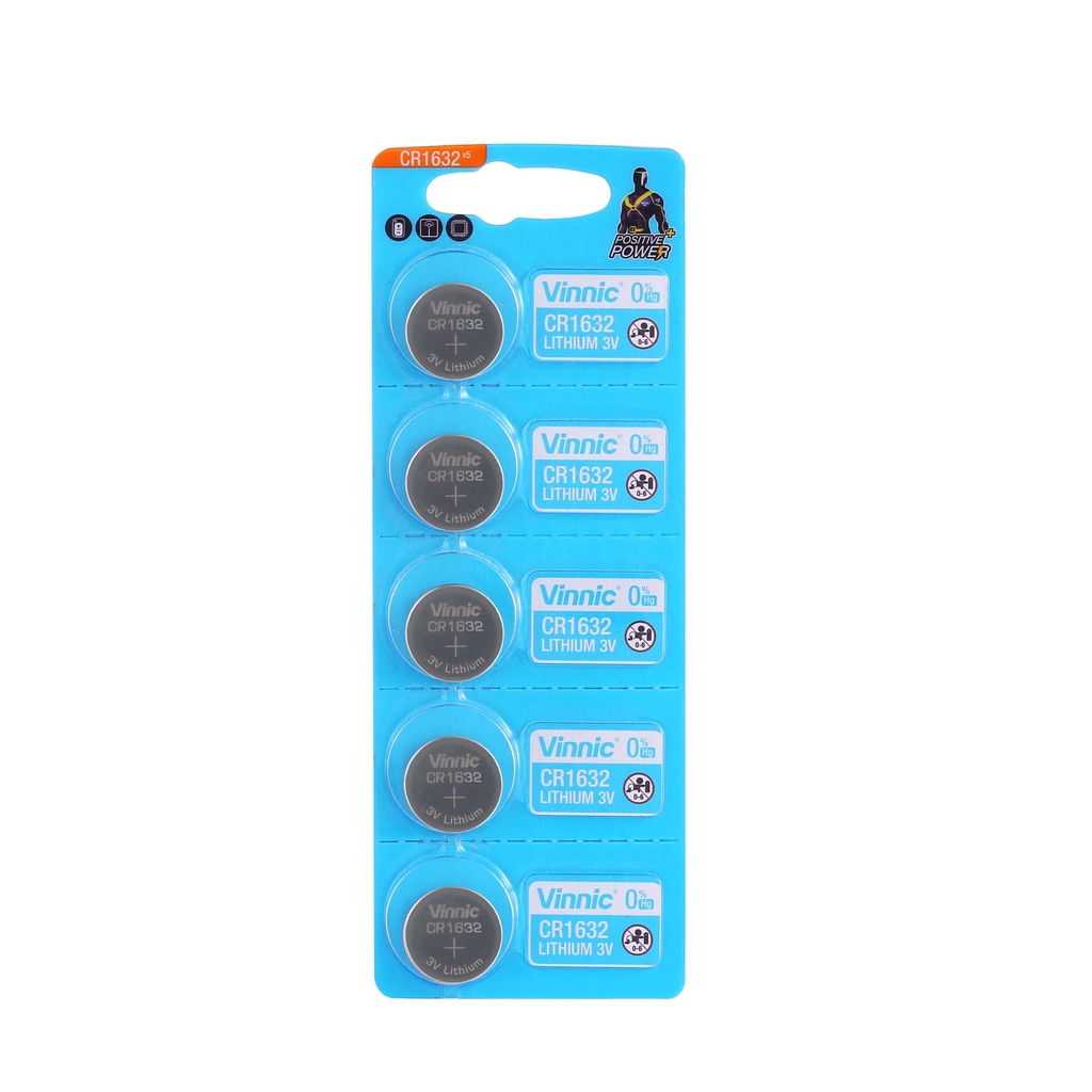 Pin Khuy Cúc Áo pin nút VINNIC CR1632 3V Lithium dùng cho đồng hồ, thiết bị điện tử