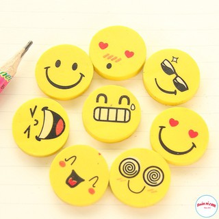 Gói 5 Viên Tẩy Chì Hình Mặt Cười Cute – icon cảm xúc vui nhộn