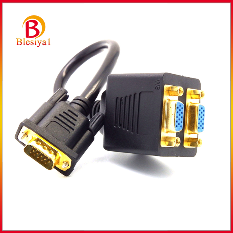 (Hàng Mới Về) Cáp Chuyển Đổi Từ Dvi-I (24 + 5) P Male Sang 2x 15p Vga