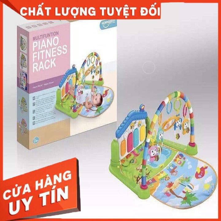 [XẢ KHO+FREE SHIP]  Thảm nhạc nằm chơi đàn piano cho bé Fitness Rack