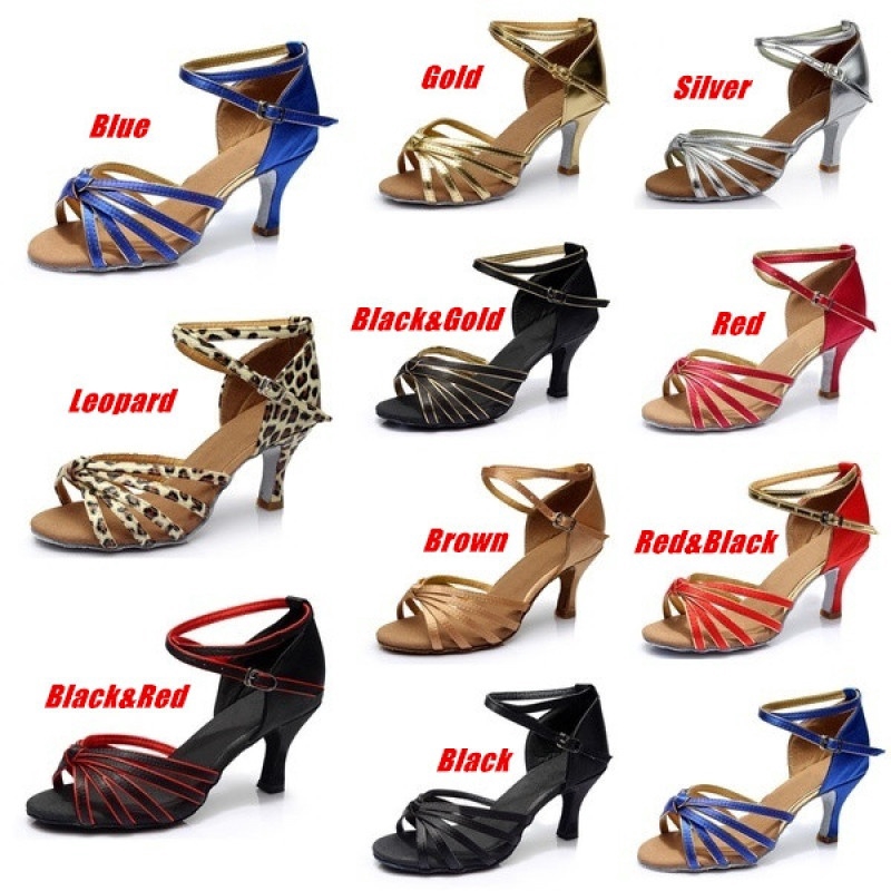 7cm Giày khiêu vũ Tango gót cao cho phụ nữ/ bé gái