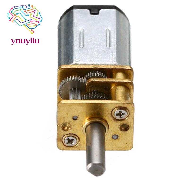 1 Động Cơ Bánh Răng 30rpm N20 Dc 6v Với Hộp Số Kim Loại