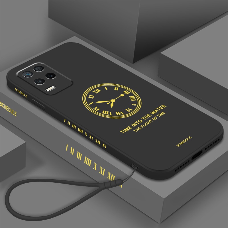 Ốp Điện Thoại TPU Silicone Hình Đồng Hồ Cho oppo a54 a55 a74 a94 a95