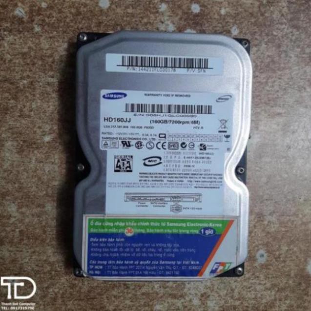 Ổ cứng máy tính 160GB hàng chuẩn bóc máy - HDD 160GB sata cho PC, Desktop