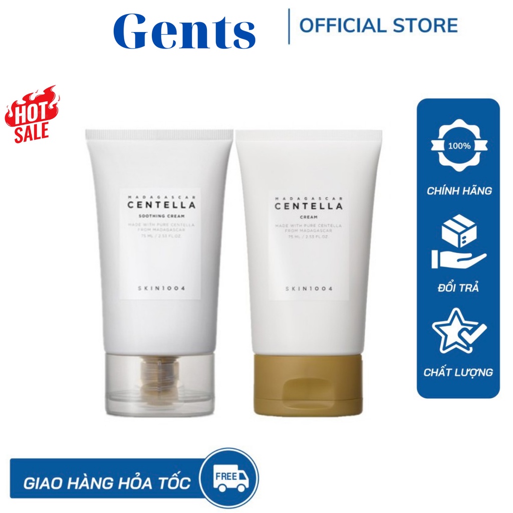 Kem Dưỡng Ẩm Da Rau Má Skin1004 Madagascar Centella Phục Hồi Da, Skin 1004 Soothing Cream Cho Da Dầu GentsOfficialStore