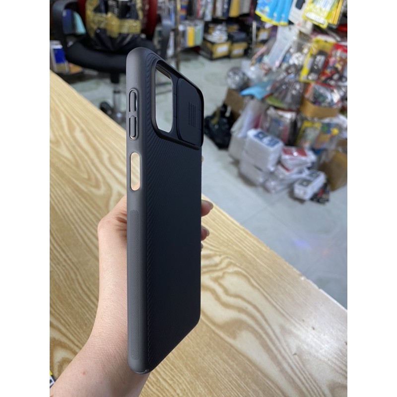 Ốp Samsung M51 cứng vân nhám trượt che camera