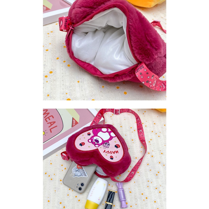 Túi Đeo Chéo Vai Hình Trái Tim Dễ Thương Bắt Mắt