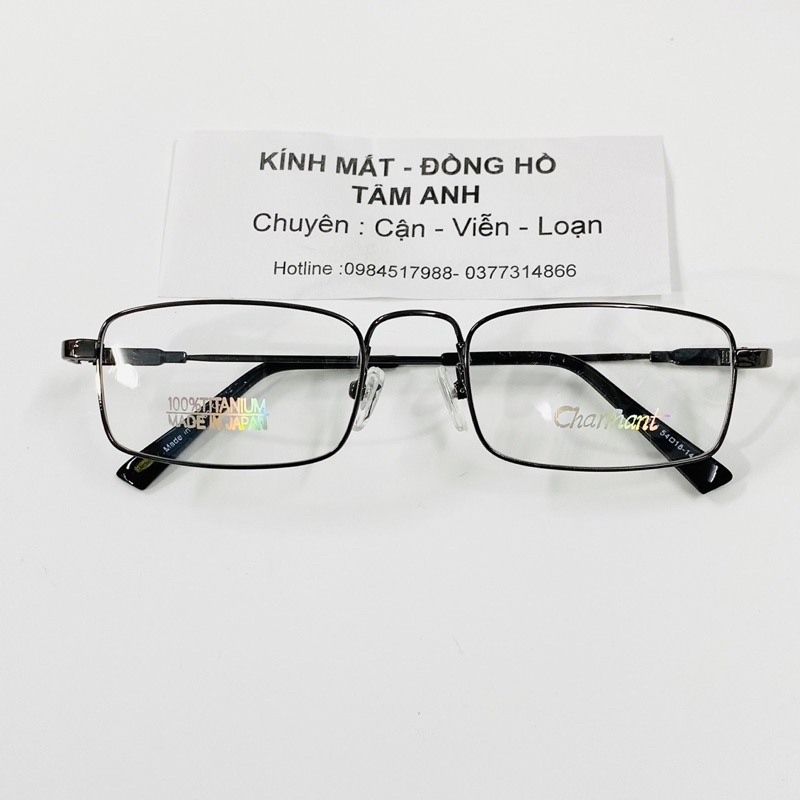 Gọng kính titan dẻo lắp mắt viễn - cận hàng loại 1