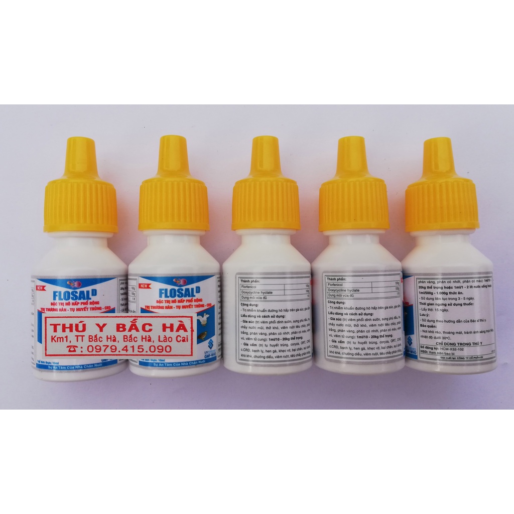 Flosal D 10ml Dùng cho gà chọi, gà đá, chim cảnh