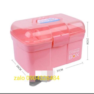 Cốp nhựa đựng đồ nail size 31x21x20cm
