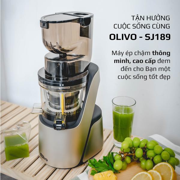 (Mã CHUT0005 giảm 50k) Máy Ép Trái Cây Chậm Olivo SJ189 Thương Hiệu Mỹ, Bảo Hành 10 Năm - Hàng Chính Hãng