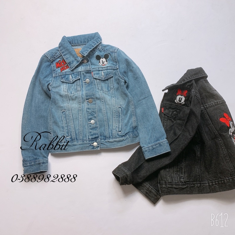 Áo denim Mickey