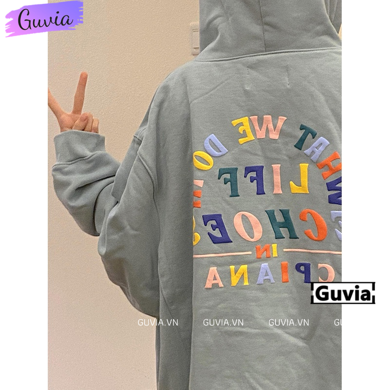 Áo Hoodie CBIANA Nam Nữ Ulzzang Unisex Áo Khoác Nỉ Dây Kéo Form Rộng GUVIA