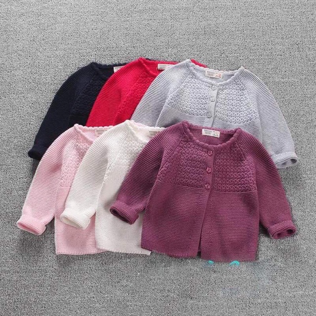 Áo len cardigan bé gái 3